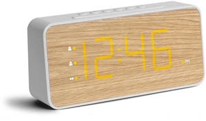 Wooden Digital Alarm Clock for Bedroom, Large Display, 100dB Alarm | Wood grain bedside clock, 1.8 in display, dual alarm, USB-C/USB-A charging, dimmable display, battery backup, easy setup Wooden Digital Alarm Clock for Bedroom, Large Display, 100dB Alarm | Wood grain bedside clock, 1.8 in display, dual alarm, USB-C/USB-A charging, dimmable display, battery backup, easy setup