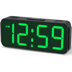 Battery Operated Digital Alarm Clock, Small Cordless, Auto Dimming | 5 Brightness Bedroom Beside Clock Large 1.65" Display, Compact, 5 Volume, Easy to Use for Teens Seniors, Portable for Travel Battery Operated Digital Alarm Clock, Small Cordless, Auto Dimming | 5 Brightness Bedroom Beside Clock Large 1.65" Display, Compact, 5 Volume, Easy to Use for Teens Seniors, Portable for Travel