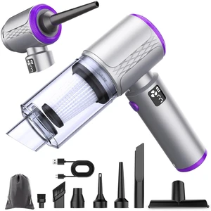 16KPa Handheld Car Vacuum Cleaner Cordless with LCD Screen | 4-in-1 Mini Vacuum Air Duster Air Blower Pump,Large Capacity Battery,LED Light,for Car Detailing/Keyboard/Home 16KPa Handheld Car Vacuum Cleaner Cordless with LCD Screen | 4-in-1 Mini Vacuum Air Duster Air Blower Pump,Large Capacity Battery,LED Light,for Car Detailing/Keyboard/Home