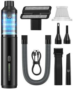 Car Vacuum Portable Cordless Handheld Vacuum Cleaner 4-in-1 Mini Cordless Vacuum with 2 Suction Modes and 16800pa Suction Power Blowing & Inflating 2 Modes Handheld Vacuum for Car, Desk, Keyboards Car Vacuum Portable Cordless Handheld Vacuum Cleaner 4-in-1 Mini Cordless Vacuum with 2 Suction Modes and 16800pa Suction Power Blowing & Inflating 2 Modes Handheld Vacuum for Car, Desk, Keyboards