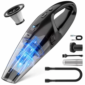 Cordless Handheld Vacuum with 12kPa Hurricane Suction | 25Mins Runtime Portable Car Vacuum for Deep Gap Cleaning, Lightweight Hand Vac with HEPA for Pet Hair, Home & Vehicle Cordless Handheld Vacuum with 12kPa Hurricane Suction | 25Mins Runtime Portable Car Vacuum for Deep Gap Cleaning, Lightweight Hand Vac with HEPA for Pet Hair, Home & Vehicle