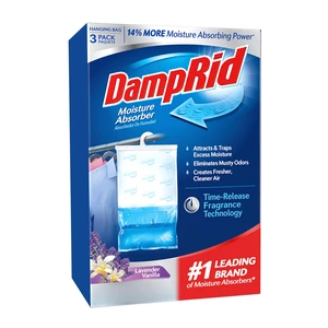 Lavender Vanilla Hanging Moisture Absorber, 16 oz., 3 Pack - Eliminates Musty Odors for Fresher, Cleaner Air, Ideal Moisture Absorbers for Closet, Blue, Small Lavender Vanilla Hanging Moisture Absorber, 16 oz., 3 Pack - Eliminates Musty Odors for Fresher, Cleaner Air, Ideal Moisture Absorbers for Closet, Blue, Small