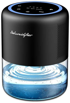 44oz(1.3L) Small Dehumidifier for Home, Auto-Off Quiet Portable Dehumidifier with 3 Modes, 10 Color Lights, 4 Timer Settings for Bedroom Bathroom Closet, Black(215 sq.ft) 44oz(1.3L) Small Dehumidifier for Home, Auto-Off Quiet Portable Dehumidifier with 3 Modes, 10 Color Lights, 4 Timer Settings for Bedroom Bathroom Closet, Black(215 sq.ft)