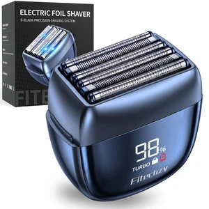 Electric Foil Shaver for Men, 6-Blade Razor for Thick Beards | Close, comfortable shaving with an advanced floating 6-blade system, wet & dry performance, and USB-C fast charging Electric Foil Shaver for Men, 6-Blade Razor for Thick Beards | Close, comfortable shaving with an advanced floating 6-blade system, wet & dry performance, and USB-C fast charging
