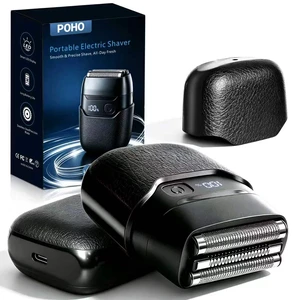 Electric Foil Shaver for Men, Compact Face Shaver, 3 Floating Foils | Travel shaver with IPX7 wet/dry use, USB-C charging, LED battery display, and up to 90-min cordless runtime Electric Foil Shaver for Men, Compact Face Shaver, 3 Floating Foils | Travel shaver with IPX7 wet/dry use, USB-C charging, LED battery display, and up to 90-min cordless runtime