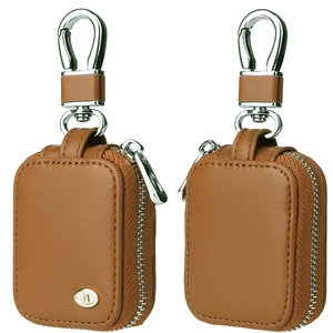 Earbud Case, Headphone Storage Case for AirPods 5/4/3/Pro 3/2-1 PCS Brown | PU Leather Zipper Carrying Pouch Earbuds Bag with Keychain for Wireless Earphones, Wired Headphone & USB Cable Earbud Case, Headphone Storage Case for AirPods 5/4/3/Pro 3/2-1 PCS Brown | PU Leather Zipper Carrying Pouch Earbuds Bag with Keychain for Wireless Earphones, Wired Headphone & USB Cable