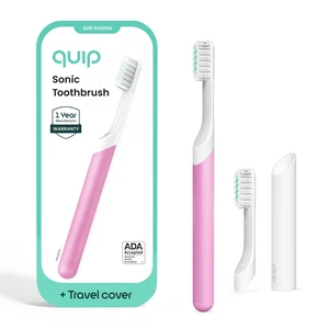 Sonic Electric Toothbrush for Adults, Extra Brush Head, Magenta | Includes 2 Brush Heads and Travel Cover Mount, AAA Battery, 3 Month Battery Life, 2 Minute Timed Brushing, Travel Ready Sonic Electric Toothbrush for Adults, Extra Brush Head, Magenta | Includes 2 Brush Heads and Travel Cover Mount, AAA Battery, 3 Month Battery Life, 2 Minute Timed Brushing, Travel Ready