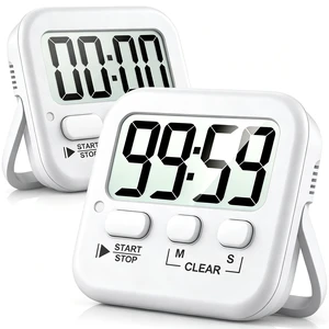 2 Pack Digital Timer for Kids Classroom Kitchen Timers for Cooking | With 2*AAA Battery, Count Up / Down, Loud Alarm & Silent FlashLight Mode, Magnetic Back, Kickstand, School Teacher Supplies 2 Pack Digital Timer for Kids Classroom Kitchen Timers for Cooking | With 2*AAA Battery, Count Up / Down, Loud Alarm & Silent FlashLight Mode, Magnetic Back, Kickstand, School Teacher Supplies