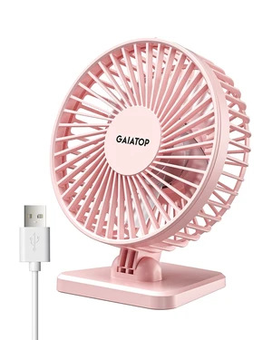 USB Desk Fan, Personal Portable Quiet Small Table Desktop fan | Powerful Mini 3 Speeds, Adjustable Head, for Cooling Home Office Car Summer Travel Gifts Pink USB Desk Fan, Personal Portable Quiet Small Table Desktop fan | Powerful Mini 3 Speeds, Adjustable Head, for Cooling Home Office Car Summer Travel Gifts Pink