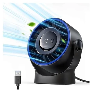 USB Small Desk Fan - 5 Inch Mini Personal Desktop Fan | 4 Speeds Cooling Strong Airflow, 360° Adjustable Tilt, Quiet Portable Table Fans for Bedroom, Office, Travel & Cruise, Black USB Small Desk Fan - 5 Inch Mini Personal Desktop Fan | 4 Speeds Cooling Strong Airflow, 360° Adjustable Tilt, Quiet Portable Table Fans for Bedroom, Office, Travel & Cruise, Black