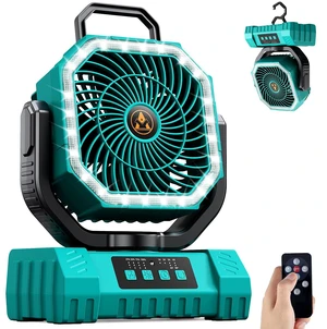 Camping Fan Rechargeable - 20000mAh Portable Cordless Battery Powered Fans with LED Lantern, Remote Auto Oscillating Table Fan Battery Operated Tent Fan for Travel Outdoor Fishing Bedroom Home (Blue) Camping Fan Rechargeable - 20000mAh Portable Cordless Battery Powered Fans with LED Lantern, Remote Auto Oscillating Table Fan Battery Operated Tent Fan for Travel Outdoor Fishing Bedroom Home (Blue)