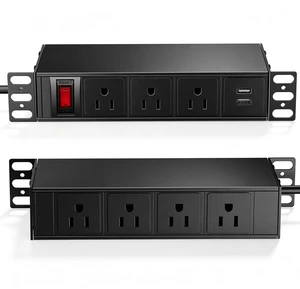 10'' Rack PDU, 7 Outlets(3 in Front, 4 in Back) 2 USB-A,15A 125V,1875W | 14AWG 6ft Cable,15A Overload Switch,1U Rack mount Power Strips for 10 inch Mini Server Network Cabinets/Rack/Self 10'' Rack PDU, 7 Outlets(3 in Front, 4 in Back) 2 USB-A,15A 125V,1875W | 14AWG 6ft Cable,15A Overload Switch,1U Rack mount Power Strips for 10 inch Mini Server Network Cabinets/Rack/Self
