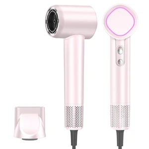 Hair Dryer, 160000 RPM High-Speed Brushless Motor | 500 Million Negative Ions, Professional Ionic Blow Dryer with Magnetic Nozzle, Lightweight for Home,Travel & Salon,Pink Hair Dryer, 160000 RPM High-Speed Brushless Motor | 500 Million Negative Ions, Professional Ionic Blow Dryer with Magnetic Nozzle, Lightweight for Home,Travel & Salon,Pink