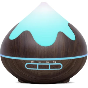 Essential Oil Diffuser for Home,500ML Aromatherapy Diffuser,Ultrasonic Cool Mist Humidifier with Remote Control,4 Timer Settings,7 Color LED Light, Waterless Auto Shut-Off, Dark Wood Grain Essential Oil Diffuser for Home,500ML Aromatherapy Diffuser,Ultrasonic Cool Mist Humidifier with Remote Control,4 Timer Settings,7 Color LED Light, Waterless Auto Shut-Off, Dark Wood Grain
