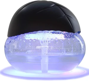 Air Humidifier with Colorful LED Lights for Bedroom, Living Room, OfficeTransparent and black Air Humidifier with Colorful LED Lights for Bedroom, Living Room, OfficeTransparent and black