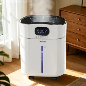 Humidifier Large Room Warm and Cool Mist for Bedroom, 3.2Gal/12L, White | Auto Restart Humidifiers for Home Plants, Air Humidifiers for Bedroom with Diffuser & Flame Light, timer, smart humidity Humidifier Large Room Warm and Cool Mist for Bedroom, 3.2Gal/12L, White | Auto Restart Humidifiers for Home Plants, Air Humidifiers for Bedroom with Diffuser & Flame Light, timer, smart humidity
