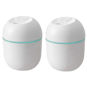 2X Air Humidifier USB Small 220Ml Mini Portable Cool Mist Diffuser for Bedroom Office Desk Car Aroma Atomizer,White 2X Air Humidifier USB Small 220Ml Mini Portable Cool Mist Diffuser for Bedroom Office Desk Car Aroma Atomizer,White