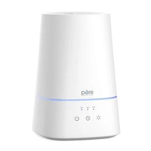 HUME Max Top Fill Ultrasonic Cool Mist Humidifier | 1-Gallon Tank, Up to 30 Hours of Mist, 3 Speeds, Timer, Night Light & Top-Fill Design (White) HUME Max Top Fill Ultrasonic Cool Mist Humidifier | 1-Gallon Tank, Up to 30 Hours of Mist, 3 Speeds, Timer, Night Light & Top-Fill Design (White)
