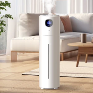 Large Humidifier for Bedroom | Top-Fill Water Feature, 9-liter Large Capacity, Cooling Mist Function, 3 Adjustable Settings, and Timer Function Large Humidifier for Bedroom | Top-Fill Water Feature, 9-liter Large Capacity, Cooling Mist Function, 3 Adjustable Settings, and Timer Function