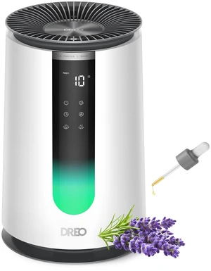 Air Purifier for Home, HEPA Sleep Mode, AHAM VERIFIDE Air Purifiers for Bedroom, Pets, Smoke, Dust, Pollen & Odors, PM2.5 Monitor, Auto & Turbo Mode, 4 Speeds, Scent Diffuser, DR-HAP008(Dreo 338) Air Purifier for Home, HEPA Sleep Mode, AHAM VERIFIDE Air Purifiers for Bedroom, Pets, Smoke, Dust, Pollen & Odors, PM2.5 Monitor, Auto & Turbo Mode, 4 Speeds, Scent Diffuser, DR-HAP008(Dreo 338)