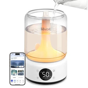 Smart Humidifier for Bedroom, 4.2L Top Fill Cool Mist for Large Room | Easy Clean, 21dB/42H Runtime, for Baby/Plants, APP/Voice Control, Light/Music Scene Mode, NeoClassic 450S Smart Humidifier for Bedroom, 4.2L Top Fill Cool Mist for Large Room | Easy Clean, 21dB/42H Runtime, for Baby/Plants, APP/Voice Control, Light/Music Scene Mode, NeoClassic 450S