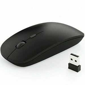 Portable Wireless Mouse for Laptop, PC, MacBook, Desktop, 2023 Version 2.4G Computer Optical/Ergonomic Mouse 6 Buttons, 800/1200/1600 DPI, with USB Receiver - Black Portable Wireless Mouse for Laptop, PC, MacBook, Desktop, 2023 Version 2.4G Computer Optical/Ergonomic Mouse 6 Buttons, 800/1200/1600 DPI, with USB Receiver - Black