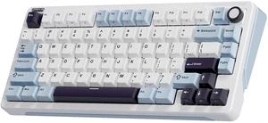 B75 Wireless Mechanical Keyboard with Knob, Linear Switch, White | 75% Percent RGB Creamy Keyboard with Bluetooth/2.4G/USB Wired, Gasket Hot Swappable Gaming Keyboards for Win/Mac/PC Laptop B75 Wireless Mechanical Keyboard with Knob, Linear Switch, White | 75% Percent RGB Creamy Keyboard with Bluetooth/2.4G/USB Wired, Gasket Hot Swappable Gaming Keyboards for Win/Mac/PC Laptop