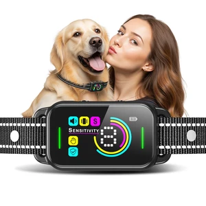 Dog Bark Collar for Large/Medium/Small Dogs | Rechargeable Smart AI Anti-Barking Training Collar with 8 Adjustable Sensitivity, Beep & Vibration Modes | Solves Excessive Barking - Dark Black Dog Bark Collar for Large/Medium/Small Dogs | Rechargeable Smart AI Anti-Barking Training Collar with 8 Adjustable Sensitivity, Beep & Vibration Modes | Solves Excessive Barking - Dark Black