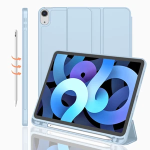 iPad Air 11 Inch Case M4/M3/M2(2026/2025/2024), iPad Air 5th/4th Generation Case 2022/2020 10.9 Inch with Pencil Holder,Trifold Stand Smart Case with Soft TPU Back(Sky Blue) iPad Air 11 Inch Case M4/M3/M2(2026/2025/2024), iPad Air 5th/4th Generation Case 2022/2020 10.9 Inch with Pencil Holder,Trifold Stand Smart Case with Soft TPU Back(Sky Blue)