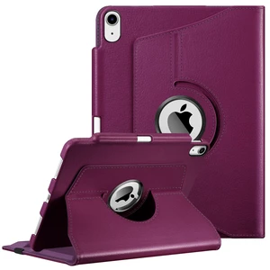 Rotating Case for iPad Air 11-inch & iPad Air 5th/4th Gen 10.9 inch | 360° Swivel Stand, Portrait & Landscape Viewing, Shockproof Cover with Pencil Holder, Auto Wake/Sleep, Purple Rotating Case for iPad Air 11-inch & iPad Air 5th/4th Gen 10.9 inch | 360° Swivel Stand, Portrait & Landscape Viewing, Shockproof Cover with Pencil Holder, Auto Wake/Sleep, Purple