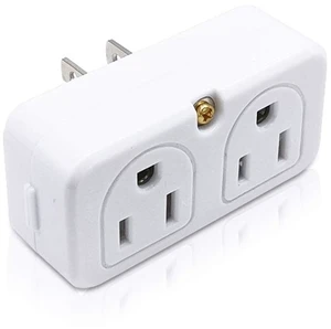 Adapter Outlet Extender, 2-Prong Mini Wall Plug, Multi Outlet Splitter with 4 Outlets Adapter Outlet Extender, 2-Prong Mini Wall Plug, Multi Outlet Splitter with 4 Outlets