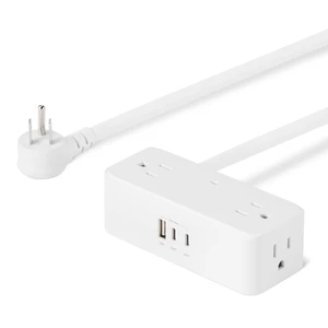 Power Strip with 4 AC Outlets, 20W USB C Fast Charging, 2 USB C, 1 USB A Port, 5 ft Extension Cord, Home, Office, Travel, TUV Listed Power Strip with 4 AC Outlets, 20W USB C Fast Charging, 2 USB C, 1 USB A Port, 5 ft Extension Cord, Home, Office, Travel, TUV Listed