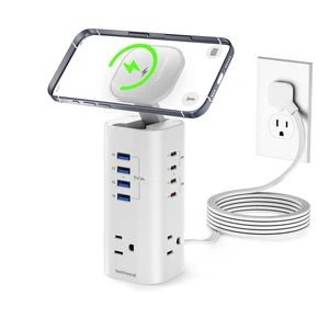 115W Fast Charging Station, Power Strip Tower, 5FT Extension Cord | Charging Tower with 3AC Outlets & 8 USB Ports(4 USB-C), Foldable 15W Charging, Dorm, Office Desk Supplies 115W Fast Charging Station, Power Strip Tower, 5FT Extension Cord | Charging Tower with 3AC Outlets & 8 USB Ports(4 USB-C), Foldable 15W Charging, Dorm, Office Desk Supplies
