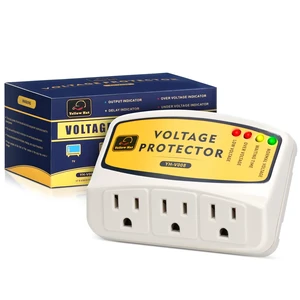 Surge Protector for Home Appliance, 3 Outlets 120V 12A 1440W, 1 Pack | Voltage Protector, Multi Function Plug with Protection Wall Mount Power Suppressor for Refrigerator TV PC AC Surge Protector for Home Appliance, 3 Outlets 120V 12A 1440W, 1 Pack | Voltage Protector, Multi Function Plug with Protection Wall Mount Power Suppressor for Refrigerator TV PC AC