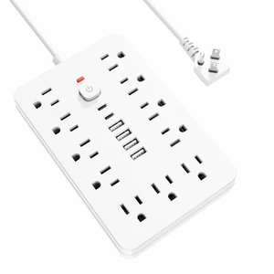 Surge Protector Power Strip 10 Ft, 11AC Outlets, 4 USB and 2 USB C Ports, Extension Cord with Multiple Outlets, Portable Outlet Extender for Home Office Dorm Travel Surge Protector Power Strip 10 Ft, 11AC Outlets, 4 USB and 2 USB C Ports, Extension Cord with Multiple Outlets, Portable Outlet Extender for Home Office Dorm Travel