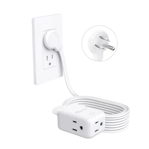 15FT Right Angle Flat Plug Extension Cord, Flat Outlet Extender 3 Prong | 3 Outlet Extender, Behind TV Bed Furniture Tight Space, ETL Listed, 13A/1625W, 16 AWG Low Profile 3 Prong Cord Run Under Rugs 15FT Right Angle Flat Plug Extension Cord, Flat Outlet Extender 3 Prong | 3 Outlet Extender, Behind TV Bed Furniture Tight Space, ETL Listed, 13A/1625W, 16 AWG Low Profile 3 Prong Cord Run Under Rugs