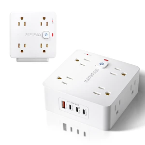 Surge Protected Power Strip,4USB Ports,PD 35W Fast Charging | Features 8 outlets & 4 USBs (1A+3C),Plug-in,with overload & lightning protection,UL certified. Surge Protected Power Strip,4USB Ports,PD 35W Fast Charging | Features 8 outlets & 4 USBs (1A+3C),Plug-in,with overload & lightning protection,UL certified.