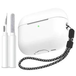 AirPods Pro 3 Case Cover (2025) with Cleaning Kit | Soft Silicone AirPods Pro 3rd Generation Case, Added Lanyard, Full Body Shockproof Cover Skin for Apple AirPods Pro 3rd Gen AirPods Pro 3 Case Cover (2025) with Cleaning Kit | Soft Silicone AirPods Pro 3rd Generation Case, Added Lanyard, Full Body Shockproof Cover Skin for Apple AirPods Pro 3rd Gen