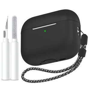 AirPods Pro 3 Case Cover (2025) with Cleaning Kit | Soft Silicone AirPods Pro 3rd Generation Case, Added Lanyard, Full Body Shockproof Cover Skin for Apple AirPods Pro 3rd Gen AirPods Pro 3 Case Cover (2025) with Cleaning Kit | Soft Silicone AirPods Pro 3rd Generation Case, Added Lanyard, Full Body Shockproof Cover Skin for Apple AirPods Pro 3rd Gen