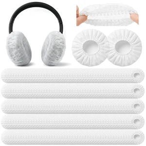 500 Pcs Disposable Headphone Covers & Ear Covers, Non-Woven Sanitary Earpad Cover for Over-Ear Headphones (4.3 Inch/11cm), Ideal for Gyms, Salons, Call Centers & Shared Headsets, White 500 Pcs Disposable Headphone Covers & Ear Covers, Non-Woven Sanitary Earpad Cover for Over-Ear Headphones (4.3 Inch/11cm), Ideal for Gyms, Salons, Call Centers & Shared Headsets, White