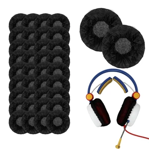 180 Pack Disposable Headphone Covers Black Non-Woven Headset Ear Covers Sweat Proof Sanitary Earphone Cushion Protectors for Over-Ear Headphones (8-11cm) Gym Salon Call Center School Office 180 Pack Disposable Headphone Covers Black Non-Woven Headset Ear Covers Sweat Proof Sanitary Earphone Cushion Protectors for Over-Ear Headphones (8-11cm) Gym Salon Call Center School Office