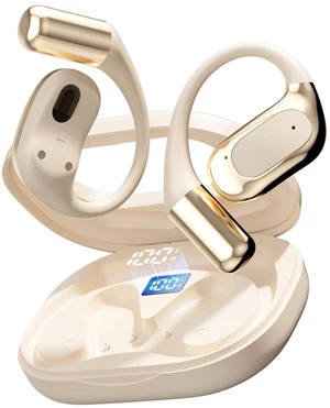 Open Ear Headphones Bluetooth Wireless Over Ear Earbuds(Skin) | Ergonomic Earhook Ear Buds,Led Power Display,48h Playtime,Ipx6 Waterproof Comfortable for Workout,Cycling,Running Open Ear Headphones Bluetooth Wireless Over Ear Earbuds(Skin) | Ergonomic Earhook Ear Buds,Led Power Display,48h Playtime,Ipx6 Waterproof Comfortable for Workout,Cycling,Running