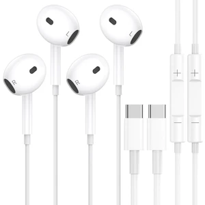 USB C Headphones for iPhone 17/16/15, 2 Pack Type C Earbuds Wired Earphones with Microphone Remote Control for iPhone 17/16/15 pro, i-Pad Pro, Galaxy S23/S22/S21/S20/Ultra Note 10/20 and Android Phone USB C Headphones for iPhone 17/16/15, 2 Pack Type C Earbuds Wired Earphones with Microphone Remote Control for iPhone 17/16/15 pro, i-Pad Pro, Galaxy S23/S22/S21/S20/Ultra Note 10/20 and Android Phone