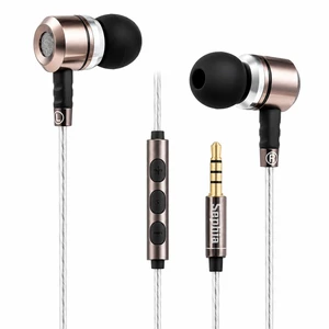 SP3060VC Earbuds Wired in-Ear Headphones with Mic | Plug in, 3.5mm, Deep Bass, Corded, with Volume Control, S/M/L Ear Buds included SP3060VC Earbuds Wired in-Ear Headphones with Mic | Plug in, 3.5mm, Deep Bass, Corded, with Volume Control, S/M/L Ear Buds included