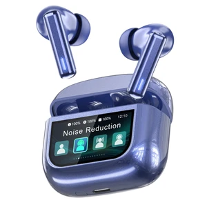 Wireless Earbuds Bluetooth Headphones, Ear Buds with Touch Screen, ANC ENC Noise Cancelling Transparency Mode, 40H Stereo Deep Bass, IPX7 Waterproof, Clear Calls, 5 EQ for iOS Android (Blue) Wireless Earbuds Bluetooth Headphones, Ear Buds with Touch Screen, ANC ENC Noise Cancelling Transparency Mode, 40H Stereo Deep Bass, IPX7 Waterproof, Clear Calls, 5 EQ for iOS Android (Blue)