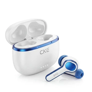 CKE Wireless Earbuds - Active Noise Cancelling Bluetooth Headphones with ENC, 3 EQ Sound Modes (HIFI/BASS/ROCK), 400mAh Charging Case, Low Latency Game Mode, and 30H Total Playtime - White CKE Wireless Earbuds - Active Noise Cancelling Bluetooth Headphones with ENC, 3 EQ Sound Modes (HIFI/BASS/ROCK), 400mAh Charging Case, Low Latency Game Mode, and 30H Total Playtime - White
