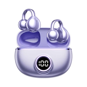 Clip on Earbuds for Small Ears, Open Ear Wireless Bluetooth 5.4 Headphones, 40H Playtime Air Conduction, Comfort Fit for Glasses, Waterproof Sport Ear Buds with Digital Display & MIC Clip on Earbuds for Small Ears, Open Ear Wireless Bluetooth 5.4 Headphones, 40H Playtime Air Conduction, Comfort Fit for Glasses, Waterproof Sport Ear Buds with Digital Display & MIC