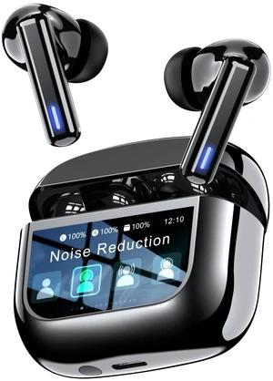Wireless Earbuds Bluetooth Headphones, ANC/ENC Noise Cancelling, Ear Buds with Multifuntional Touch Screen, 40H Stereo Sound for Sports, IPX7 Clear Calls, 5 EQ for iOS Android (Dark) Wireless Earbuds Bluetooth Headphones, ANC/ENC Noise Cancelling, Ear Buds with Multifuntional Touch Screen, 40H Stereo Sound for Sports, IPX7 Clear Calls, 5 EQ for iOS Android (Dark)