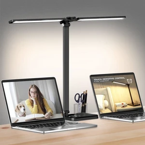 Dimmable LED Desk Lamp with USB Charging Port, 50 Lighting Modes Dual Swing Arm Architect Table Lamp Light Desk Lamp for Home Office Dorm Piano Nail Dimmable LED Desk Lamp with USB Charging Port, 50 Lighting Modes Dual Swing Arm Architect Table Lamp Light Desk Lamp for Home Office Dorm Piano Nail