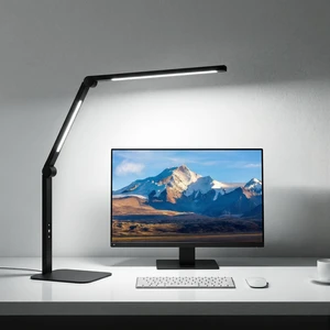 LED Desk Lamp for Home Office with Base, Dimmable Eye Care Architect Desk Light, Adjustable Swing Arm Dual-Light Lighting for Computer Monitor Work Desk Light, Reading, Study & Workbench LED Desk Lamp for Home Office with Base, Dimmable Eye Care Architect Desk Light, Adjustable Swing Arm Dual-Light Lighting for Computer Monitor Work Desk Light, Reading, Study & Workbench